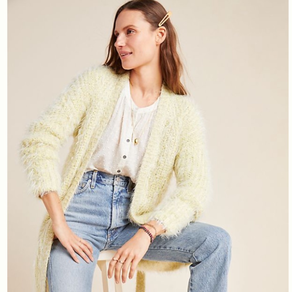 Anthropologie Larkin Shimmer Cardigan